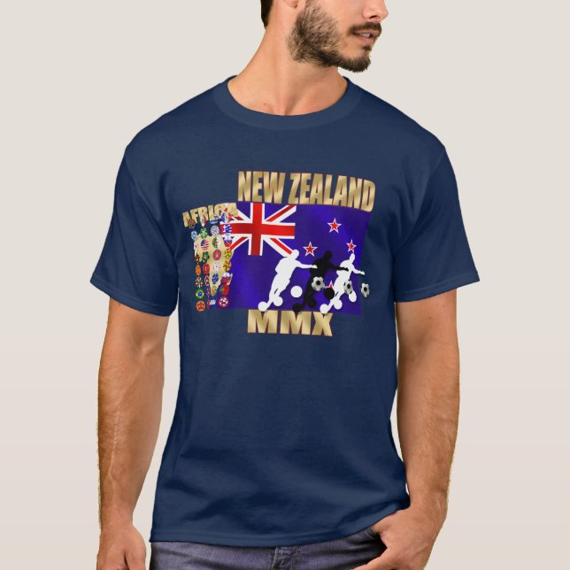 T-shirt Pays de qualification du drapeau 32 de la Nouvelle (Devant)