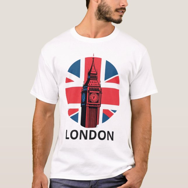 T-shirt Pays de Voyage Capital City Londres Royaume-Uni (Devant)