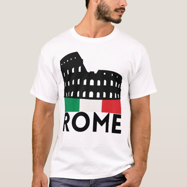 T-shirt Pays de Voyage Capitale Ville Rome italie (Devant)