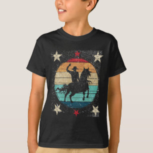 T-shirt Pays d'équitation rétro Western Horse Ridin