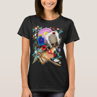T-shirt Pays des marionnettes feuilles flacon clé botaniqu