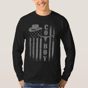T-shirt Pays Drapeau Ouest Rodéo Sud Rétro Vintage