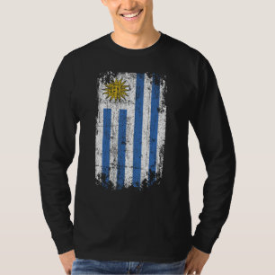 T-shirt Pays Drapeau Souvenir Grunge Drapeau Uruguay