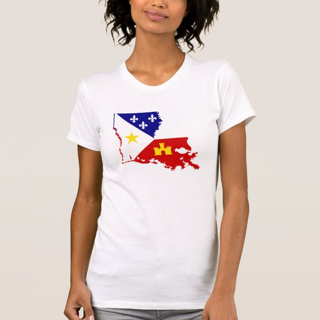 T-shirt Pays français de la Louisiane Acadiana Cajun de (Devant)