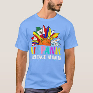 T-shirt Pays hispaniques latino-américains du Mois du patr