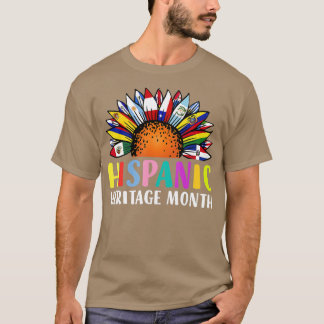 T-shirt Pays hispaniques latino-américains du Mois du patr