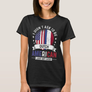 T-shirt Pays Hollandais-Américains Drapeaux Fierté Pays-Ba