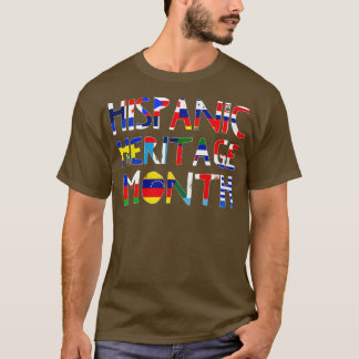 T-shirt Pays Latine Drapeau Latino Héri hispanique Nationa