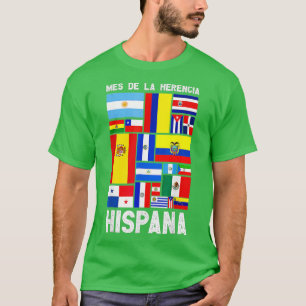 T-shirt Pays Latine Drapeau Latino Héri hispanique Nationa