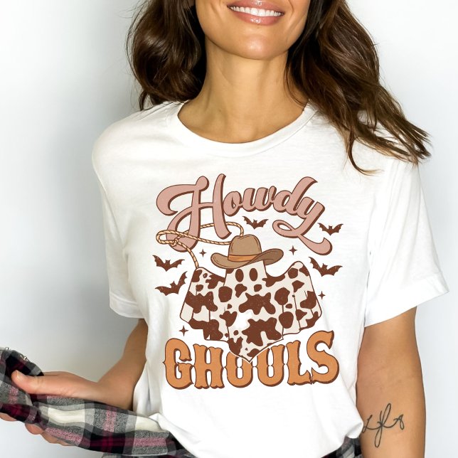 T-shirt Pays Occidental Cowgirl Howdy Ghouls Halloween (Créateur téléchargé)
