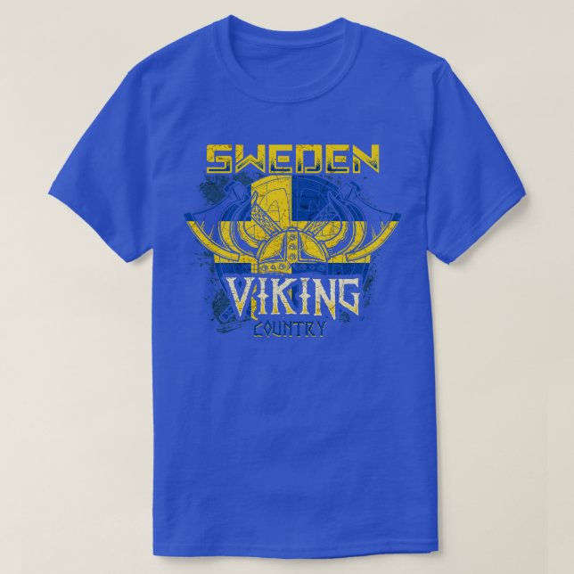 T-shirt Pays viking Suède (Design devant)