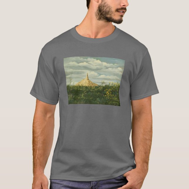 T-shirt Paysage 1170 de roche de cheminée (Devant)