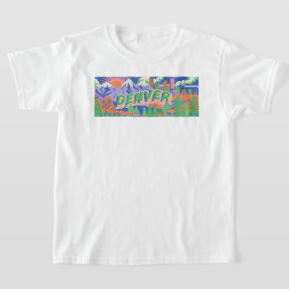 T-shirt Paysage américain rétro panoramique extérieur