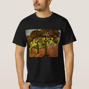 T-shirt Paysage, arbres et figures par Vincent van Gogh