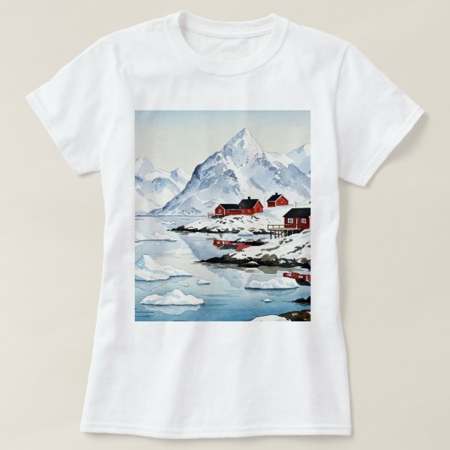 T-shirt Paysage arctique (Design devant)