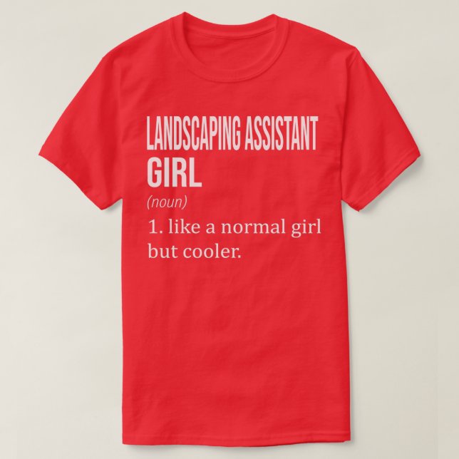 T-shirt PAYSAGE ASSISTANT Fille Comme Une Fille Normale, M (Design devant)