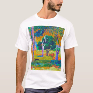 T-shirt Paysage avec cochon et cheval, Gauguin