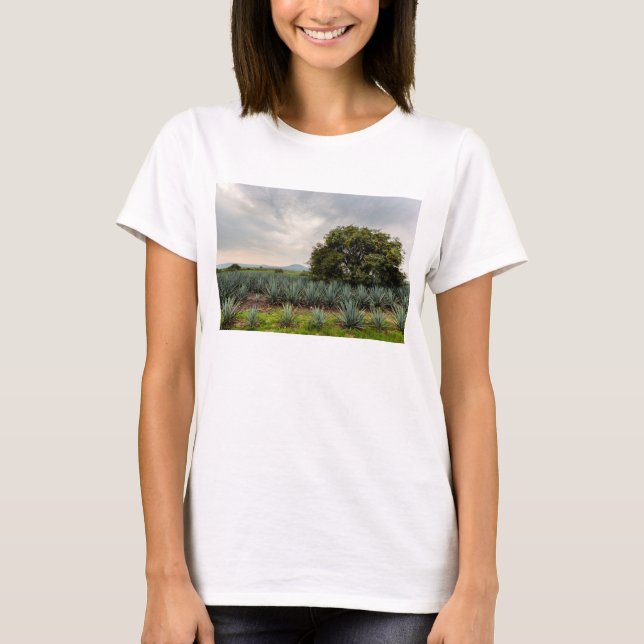 T-shirt Paysage avec l'agave bleu (Devant)