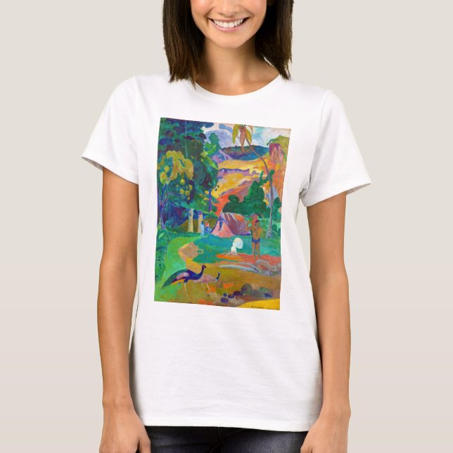 T-shirt Paysage avec Peacocks, Gauguin (Devant)