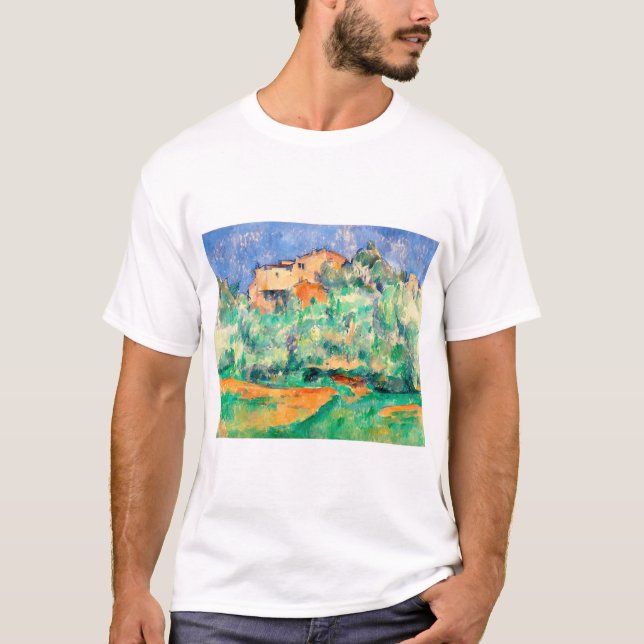 T-shirt Paysage avec une maison, Cézanne (Devant)