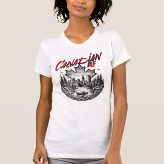 T-shirt Paysage canadien de la Force aérienne Canot feuill