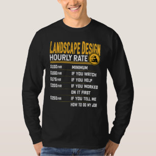 T-shirt Paysage concepteur paysager à tarif horaire