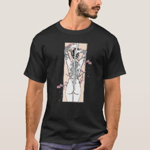 T-shirt Paysage culturel japonais Samurai Vintage Sakura C