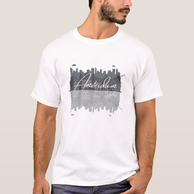 T-shirt Paysage d'Amsterdam (Devant)