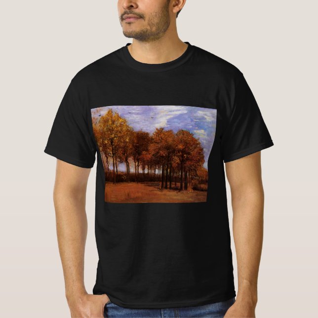 T-shirt Paysage d'automne par Vincent van Gogh (Devant)