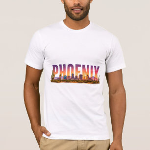 T-shirt Paysage de cactus à Phoenix Arizona