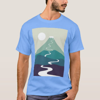 T-shirt Paysage de chat
