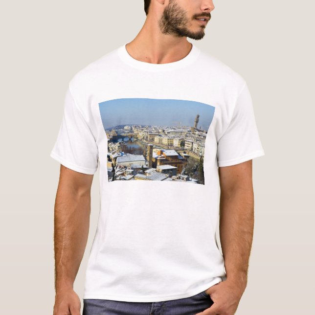T-shirt Paysage de Florence de Piazzale 2 (Devant)