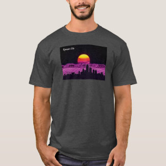 T-shirt Paysage de Kansas City Neon Nights XXL