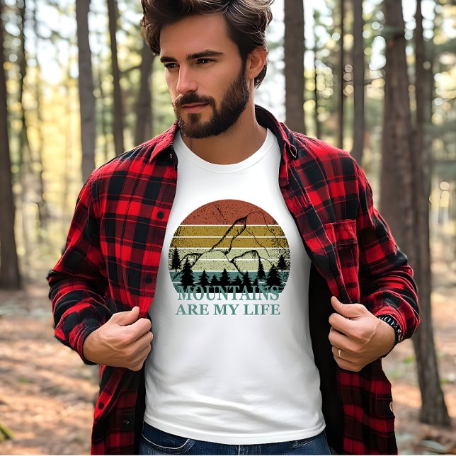 T-shirt Paysage de la forêt de pins (Créateur téléchargé)