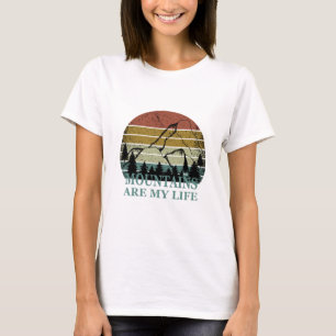 T-shirt Paysage de la forêt de pins