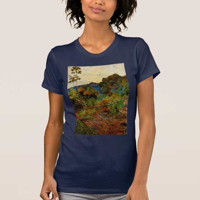 T-shirt Paysage de la Martinique de Paul Gauguin (1887) (Devant)