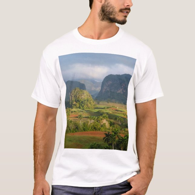 T-shirt Paysage de la vallée panoramique, Cuba (Devant)