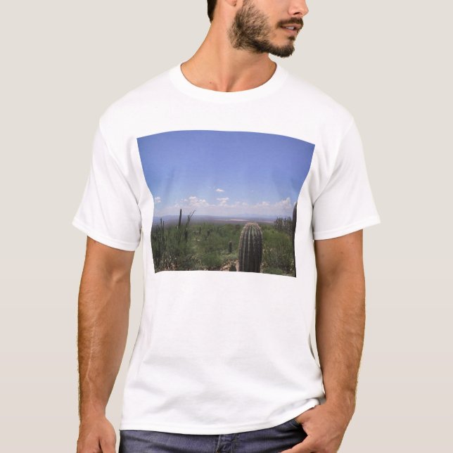 T-shirt Paysage de musée de désert (Devant)