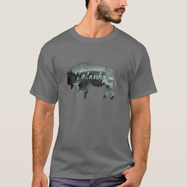 T-shirt Paysage de nature de bison de Buffalo de Tatanka (Devant)