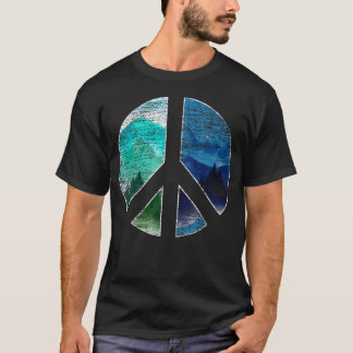 T-shirt Paysage de nature faunique signe de paix