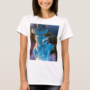 T-shirt Paysage de New York, Flambeau de la Statue de la L