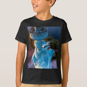 T-shirt Paysage de New York, Flambeau de la Statue de la L