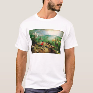 T-shirt Paysage de Pieter Bruegel avec l'automne d'Icare