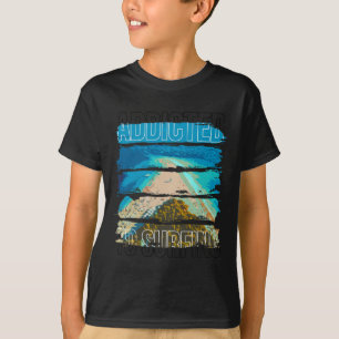 T-shirt Paysage de plage - Accro au surf Hommes Femmes