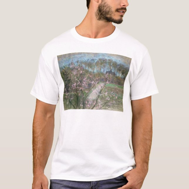 T-shirt Paysage de ressort (Devant)