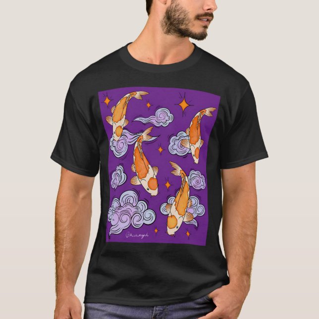 T-shirt Paysage de rêve de carpes célestes (Devant)