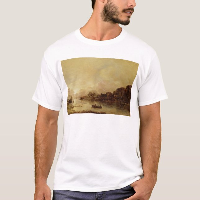 T-shirt Paysage de rivière (Devant)