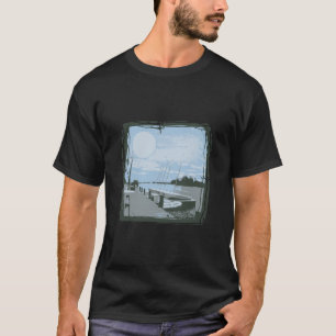 T-shirt Paysage de route panoramique vintage Graphique nos
