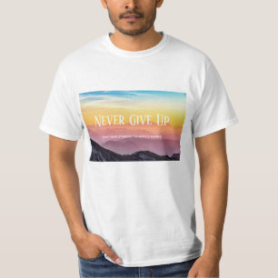 T-shirt Paysage des collines Couleurs arc-en-ciel Motivati