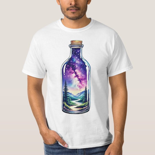 T-shirt Paysage des montagnes cosmiques (Devant)